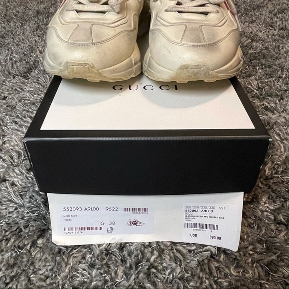 COPY - Gucci Rhython Sneakers size 38 - Picture 3 of 5